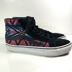 Vans Sk8-Hi Shoes Women 5 Sneaker UNISEX Men size 3.5 Aztec Hybrid Skater‎